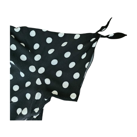 Evans pre-loved plus-size button front dress. Black white polka-dots Size 20US - Picture 7 of 16